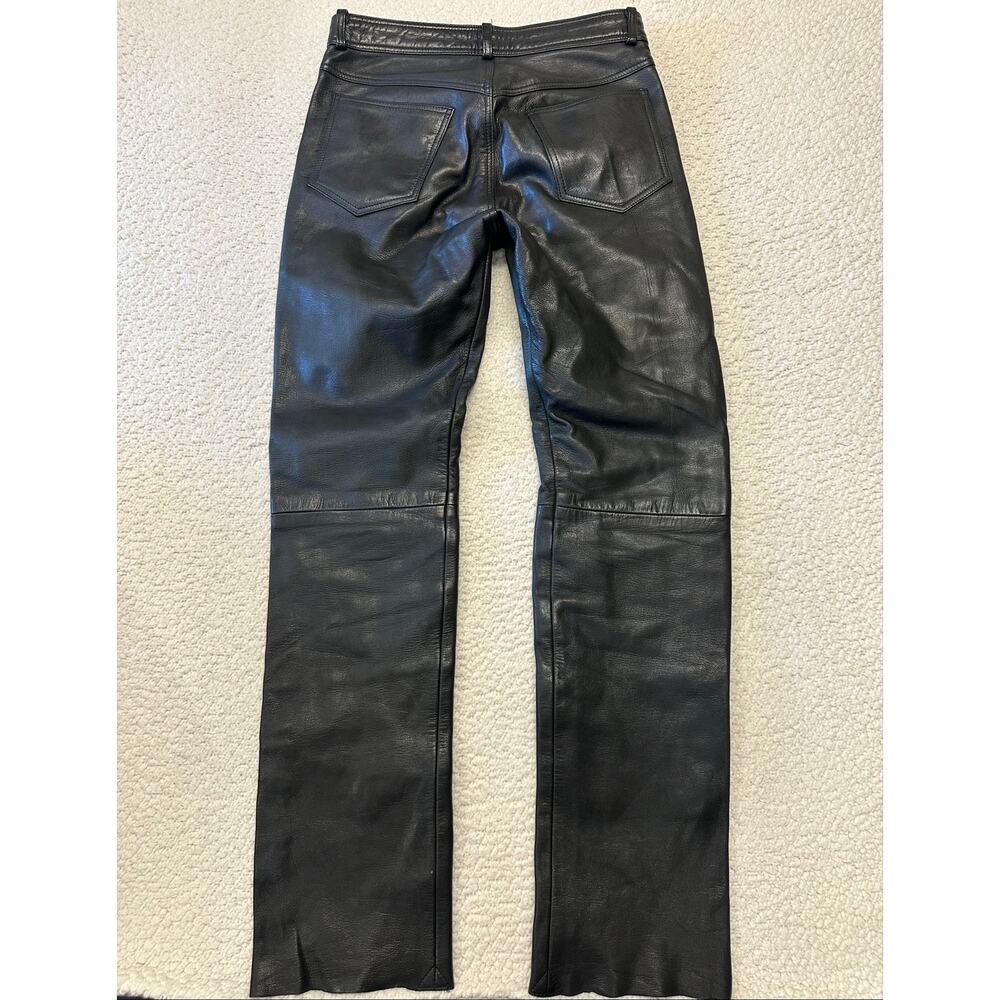Vintage Mens Leather Riding Pants Size 31 - Picture 8 of 11